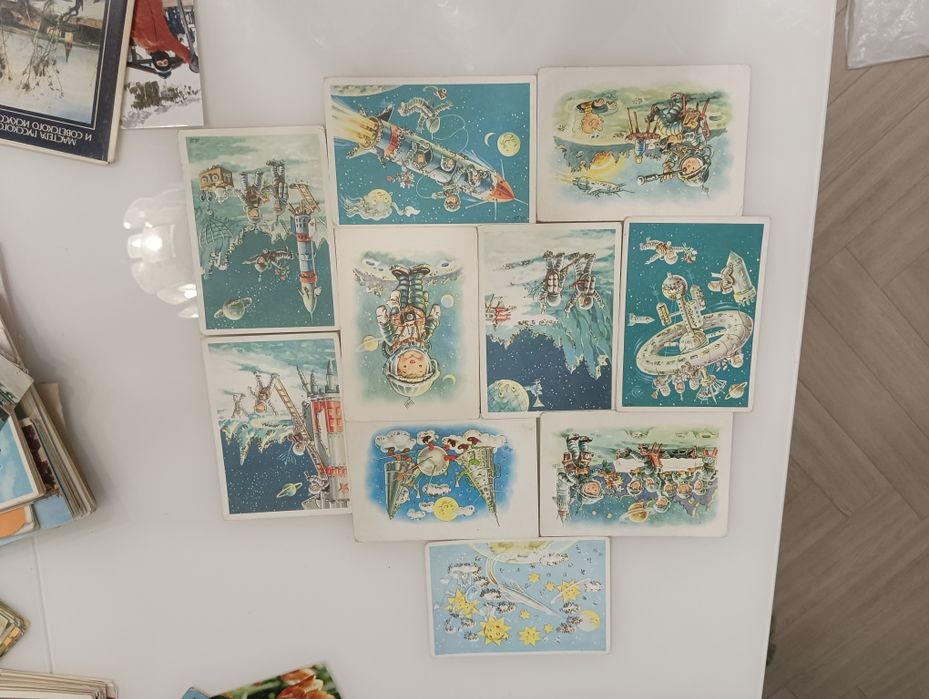 Открытки ссср на тему космос