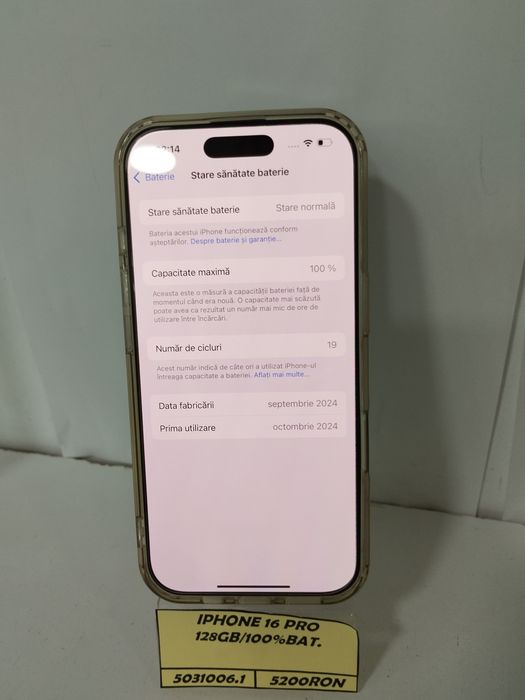 iPhone 16pro 128GB 100% Baterie [CTG]
