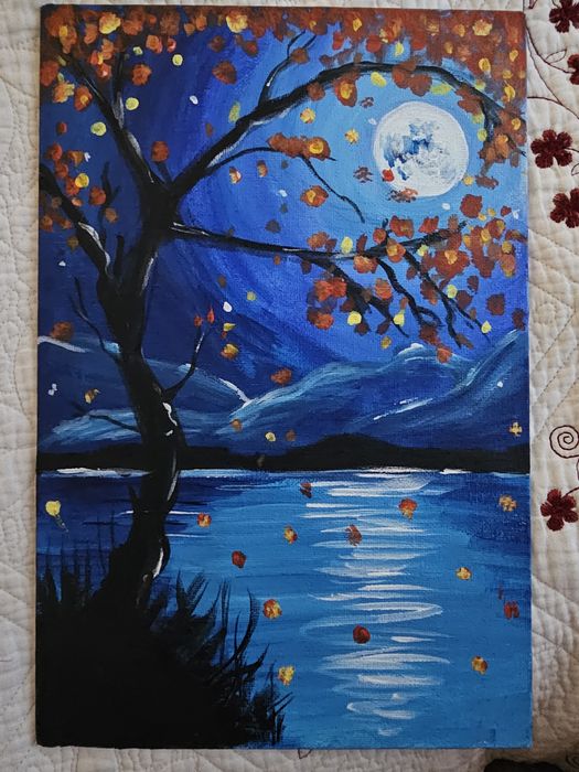 картина «осенняя ночь»