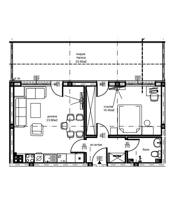 Продава се Тристаен апартамент в Пловдив, Остромила - 95 кв.м за 537 €/кв.м - Снимка #1