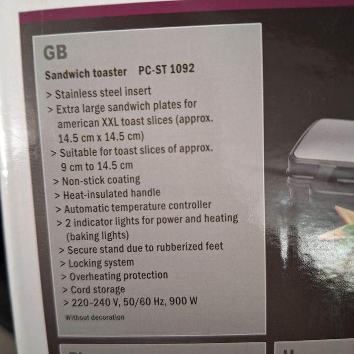 Тостер/грил сандвич преса внос от Германия