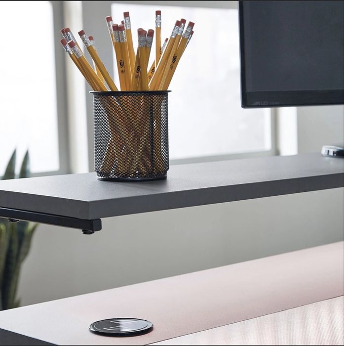 Birou Lyne 138x138x91 sigilat 2 ani garantie led porturi usb incarcare wireless