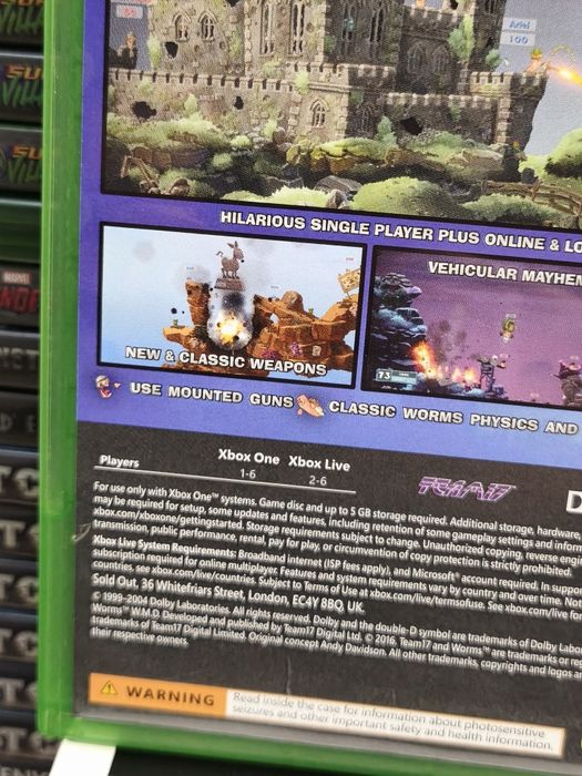 Joc/jocuri Worms W.M.D all stars Xbox One original