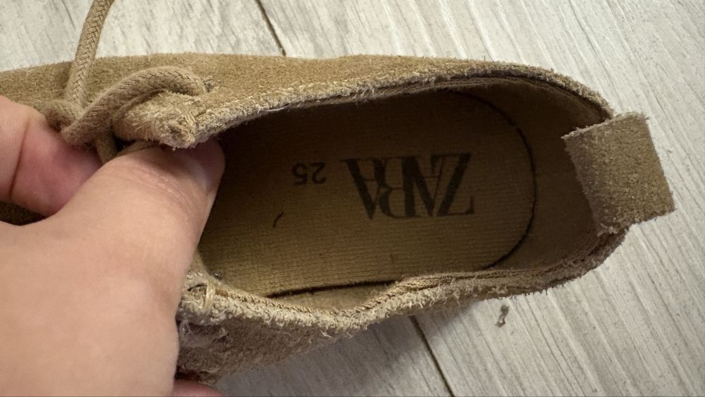 Pantofi fete piele zara, marimea 25