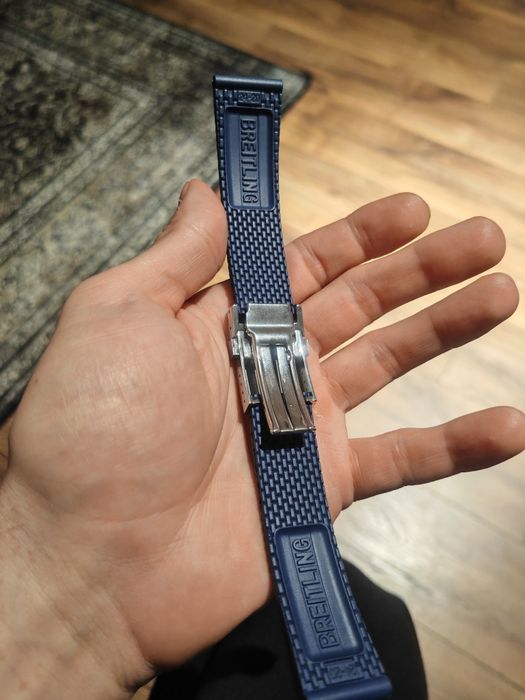 Bratara Ceas Breitling Rubber Albastră