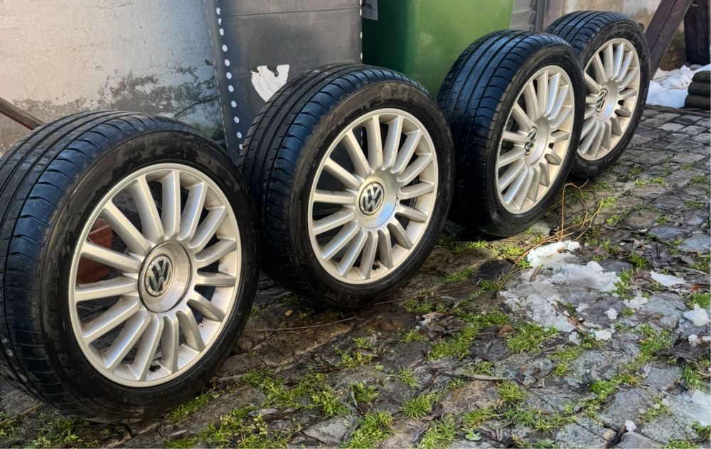 Jante R17 VW Cauciucuri noi vara 245/45/17 Audi A6 Phaeton Passat