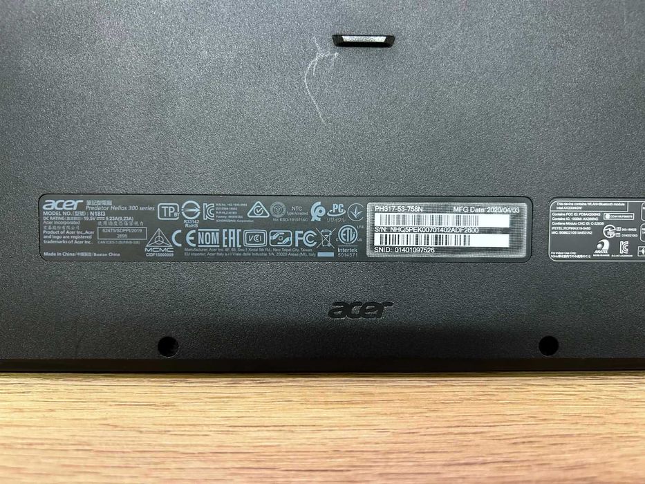 Лаптоп Acer Predator PH317-53-758NA Helios 300  / Като нов