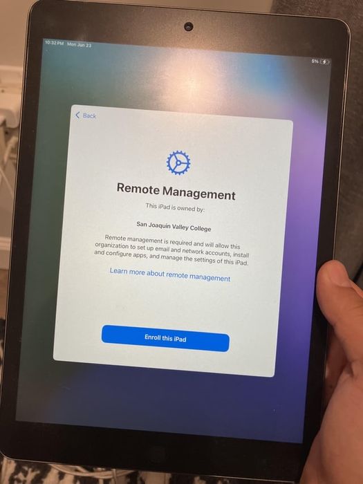 Разблокировка Apple iPad