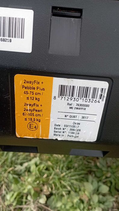 Maxi cosi pebble plu 45-105 cm isofix