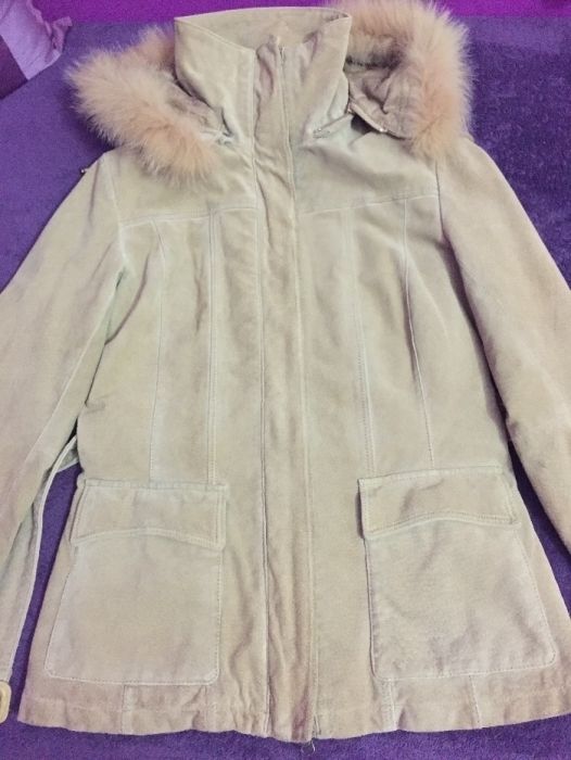 Jacheta piele intoarsa