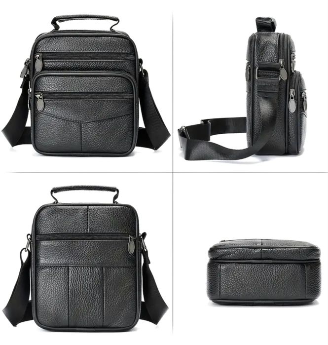 Мъжки ежедневни чантички NIUCUNZH* Класически и удобни от естест. кожа