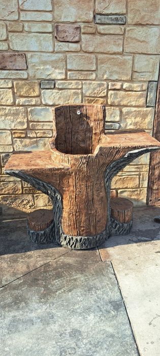 Градинска мивка от декоративен бетон