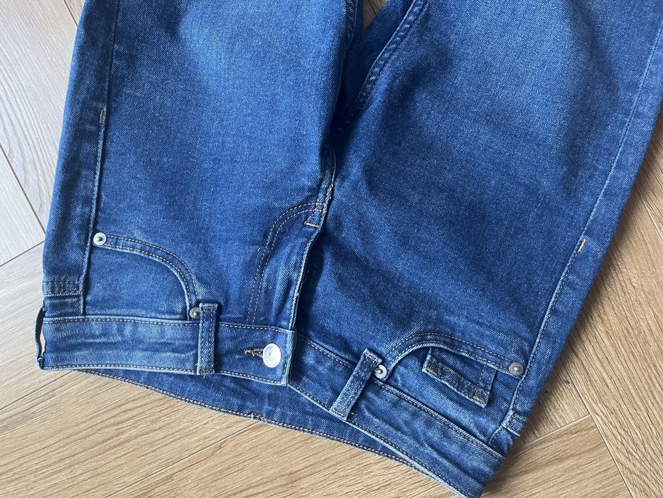 синие клеш h&m п
