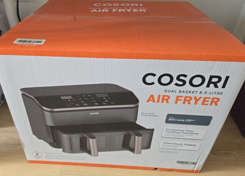 Неотварян, Cosori Air fryer 2 кошници, 8.5л dual basket