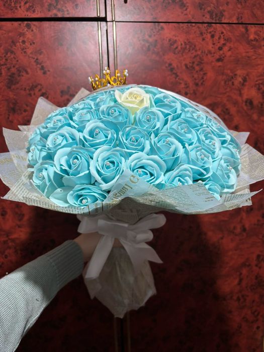 Buchet de 53 trandafiri din sapun