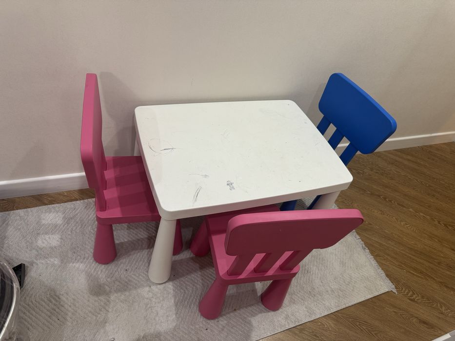 Стол со стульями икеа маммут