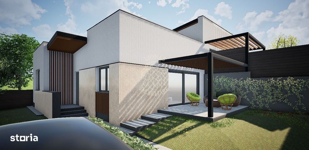 Casa Finisata 3 camere 71 mp+terasa 15 mp-curte-Zona Valea Ghinzii