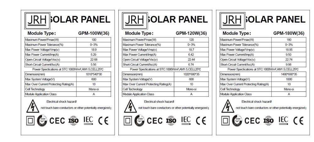 Panouri  Panou Solar Fotovoltaic Monocristalin 100W 200W  380W