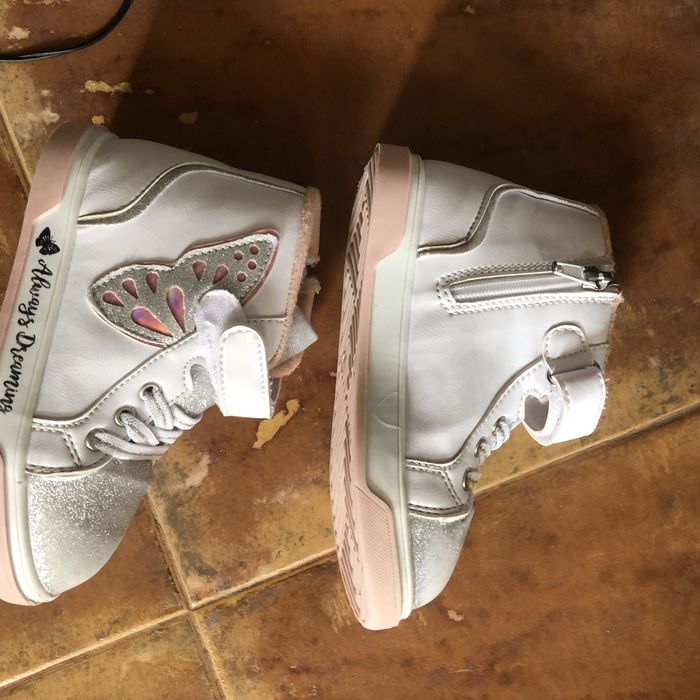 Боти бвло/розово/блясък изк.кожа момиче 27 ном