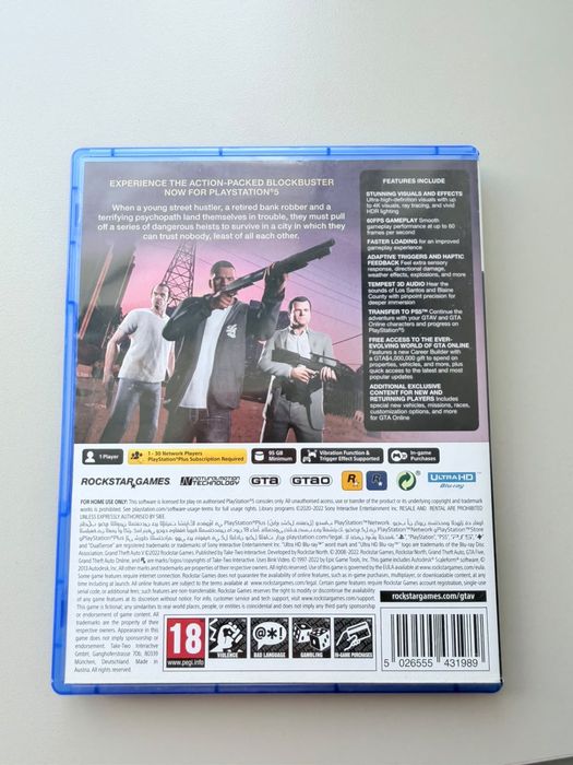 Продаю GTA 5 на Ps 5