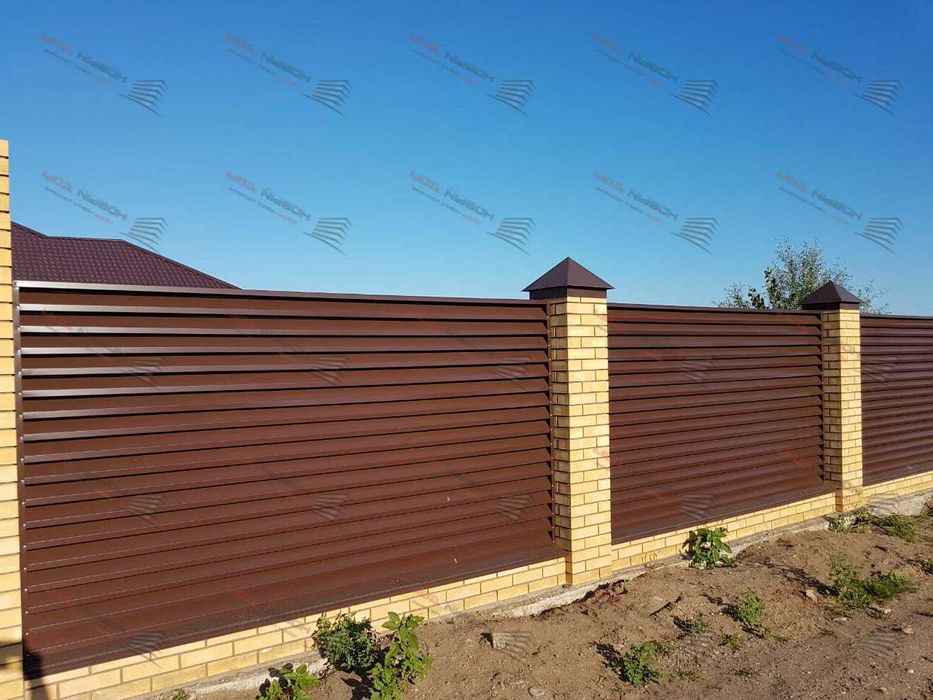 Забор жалюзи еврожалюзи