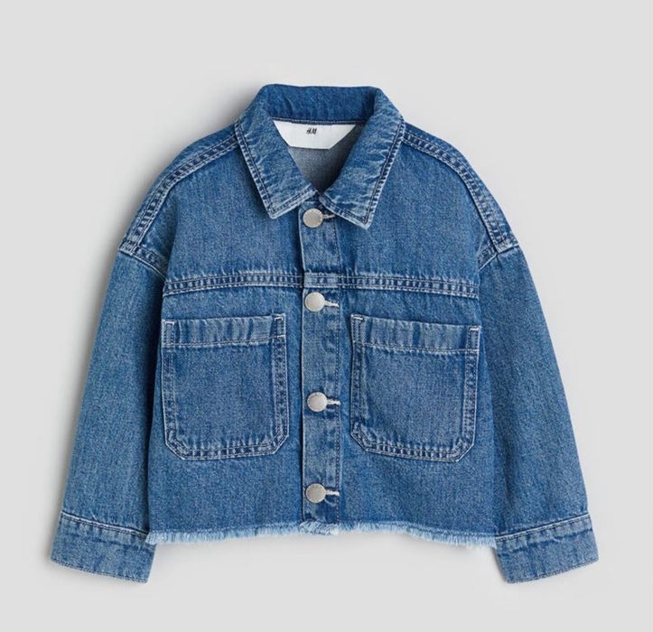 Jachetă din denim cu margini rupte H&M