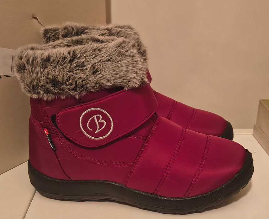 Боти, цвят бордо, 36, стелка 23.5 см