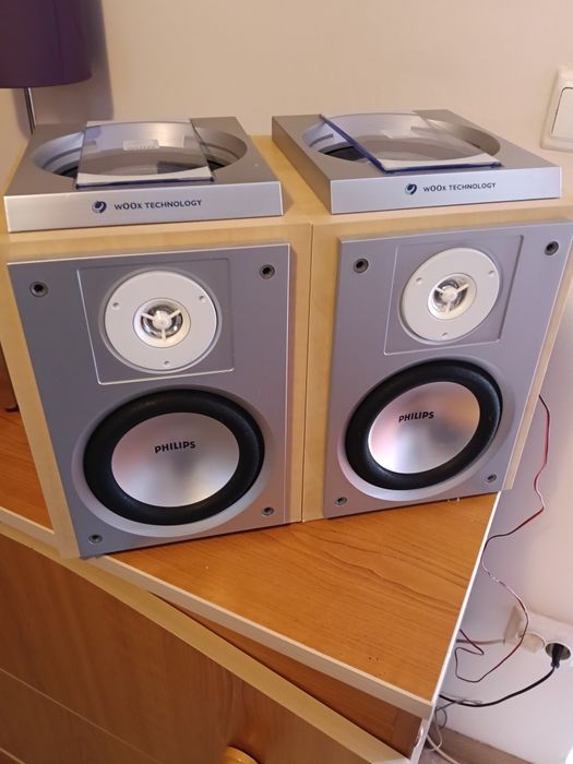 Boxe superbe Philips MC 70 woox și amplituner Denon