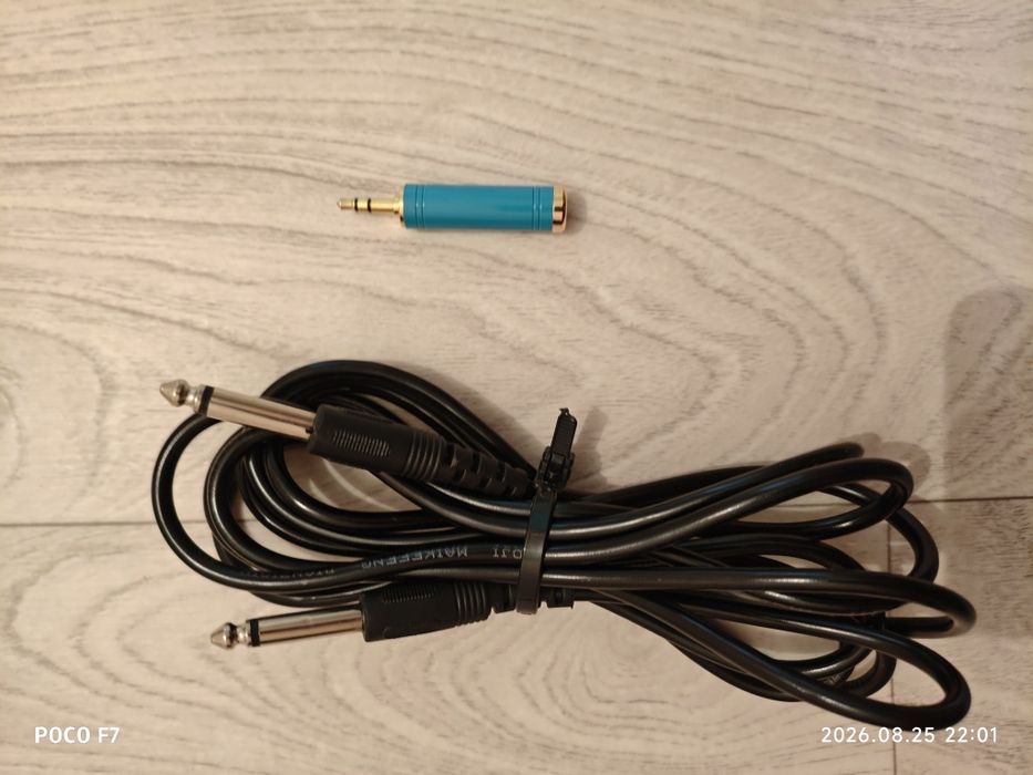 Продам аудио кабель Jack 6,3 mm