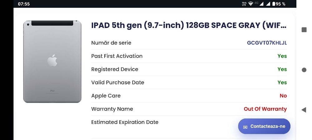 iPad gen 5 128 gb