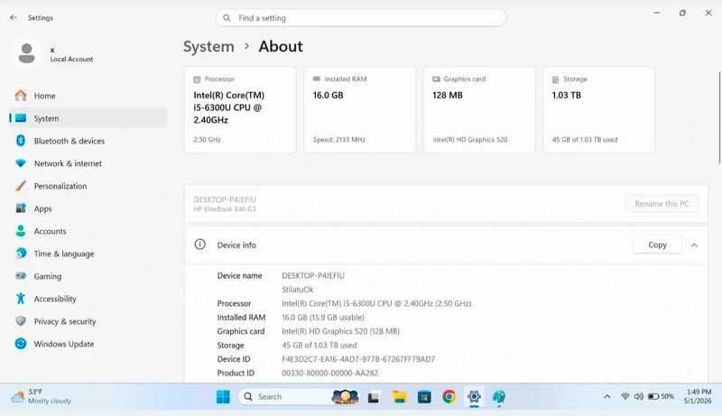 Laptop HP Elitebook 840 G3