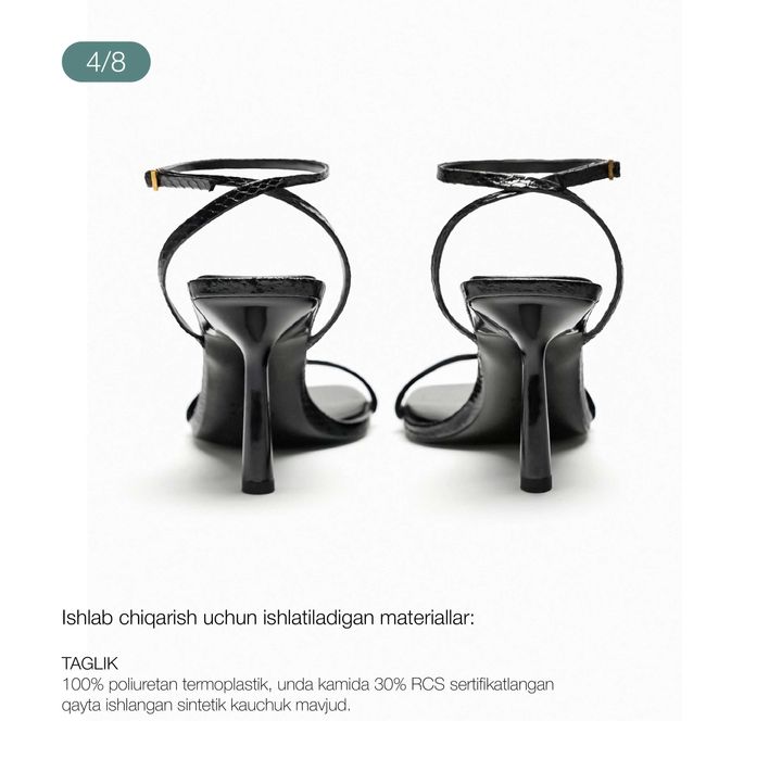 ZARA 2025 yil bahor–yoz sandallari