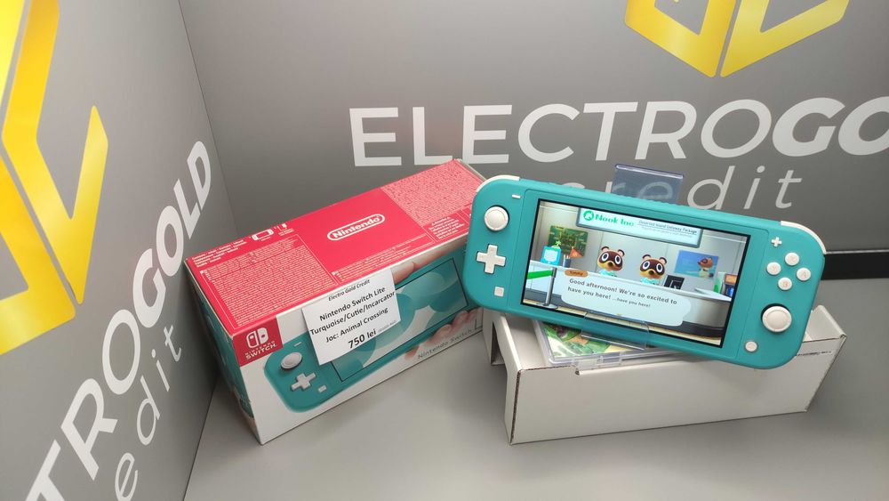 Nintendo Switch Lite Turquoise/Cutie/Joc:Animal Crossing ID1025