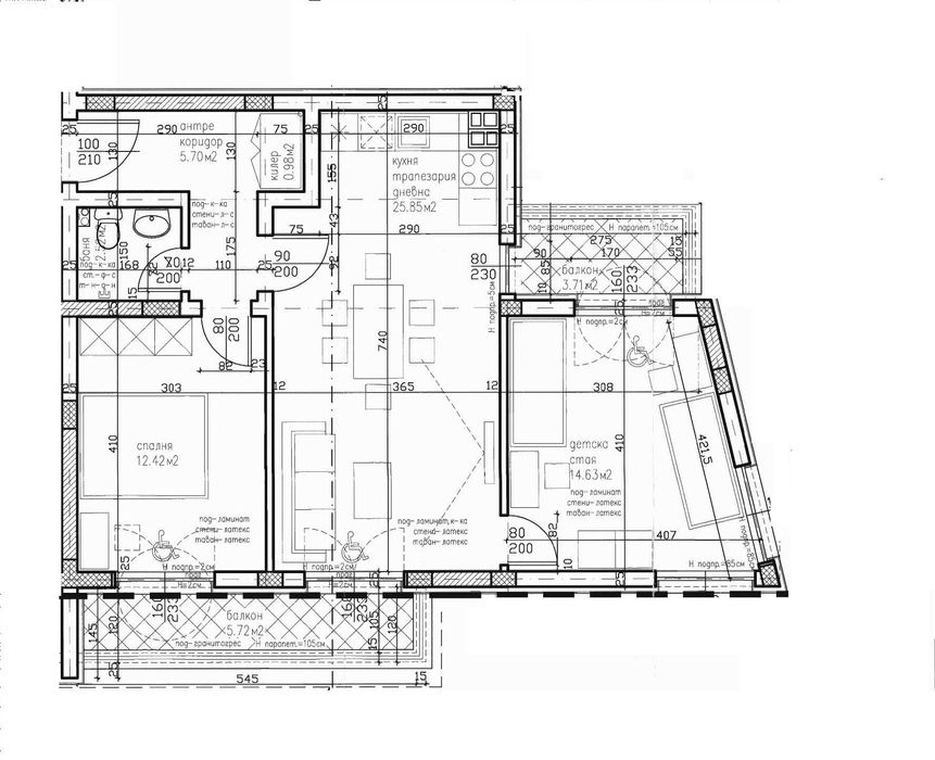 Продава се Тристаен апартамент в Варна, Виница - 104 кв.м за 770 €/кв.м - Снимка #1