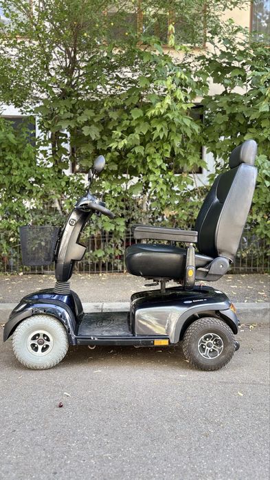 Carut Electric Persoane Handicap Dizabilitati-Scaun Piele-Dimens Mari-