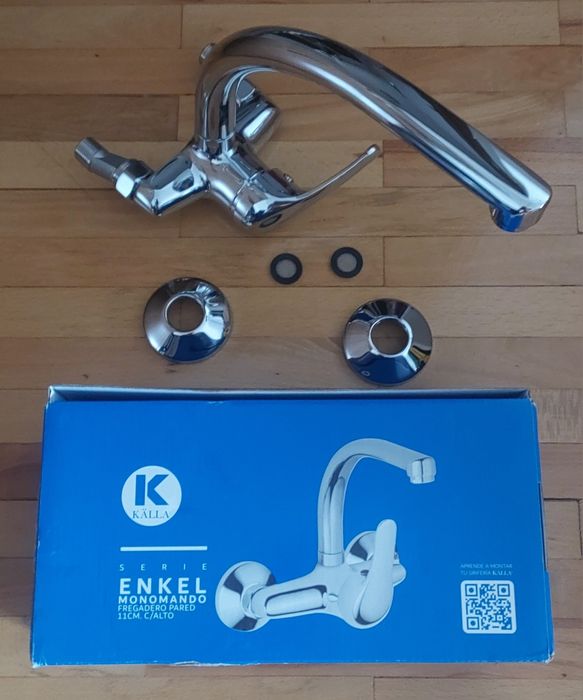 Baterie de bucatarie de perete din inox NOU.