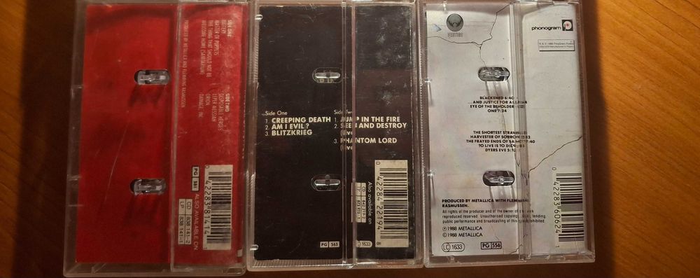 Lot casete originale Metallica 3