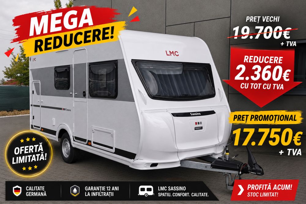 Promotie - Rulota Lmc Sassino 390k/ noua/ 12 ani garantie/ premium/ 4