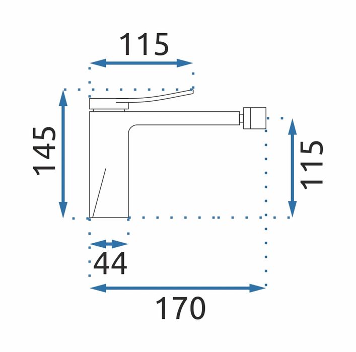 Robinet pentru bideu Rea Auriu