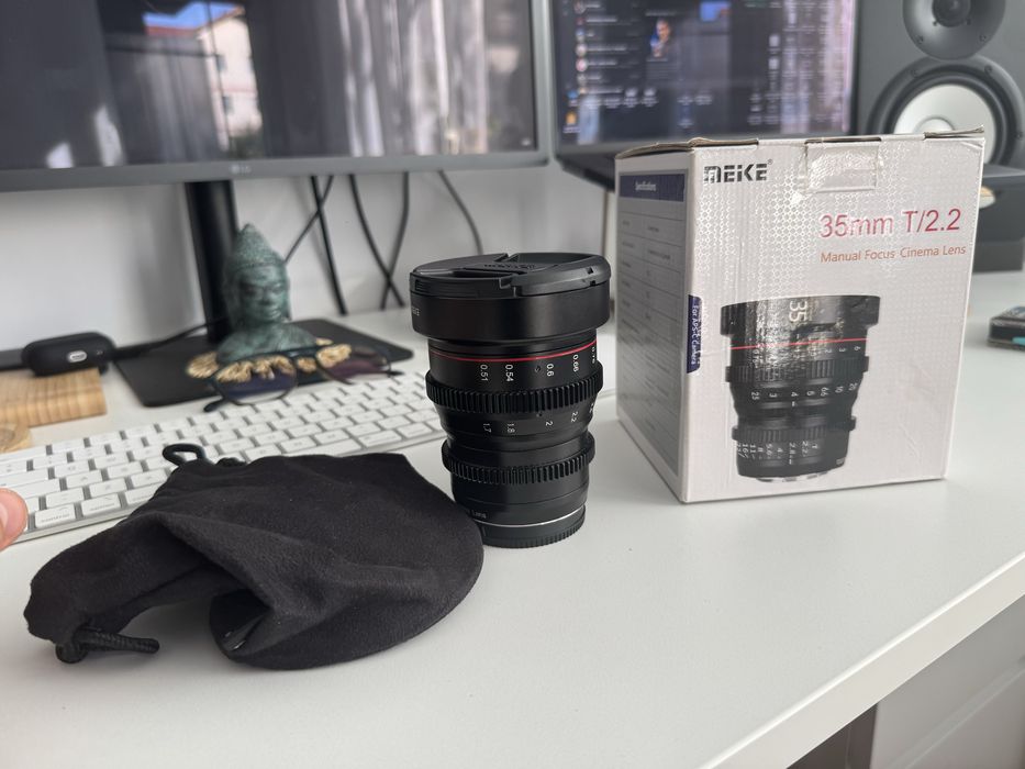 Vand sau schimb obiectiv cine Meike 35mm t/2.2 montura MFT