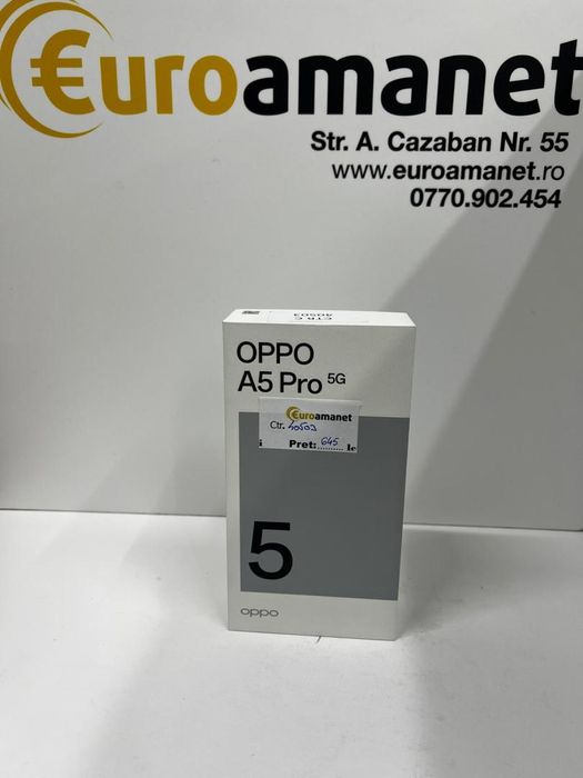 Telefon mobil OPPO A5 Pro, Dual SIM, 8GB RAM, 256GB -I-