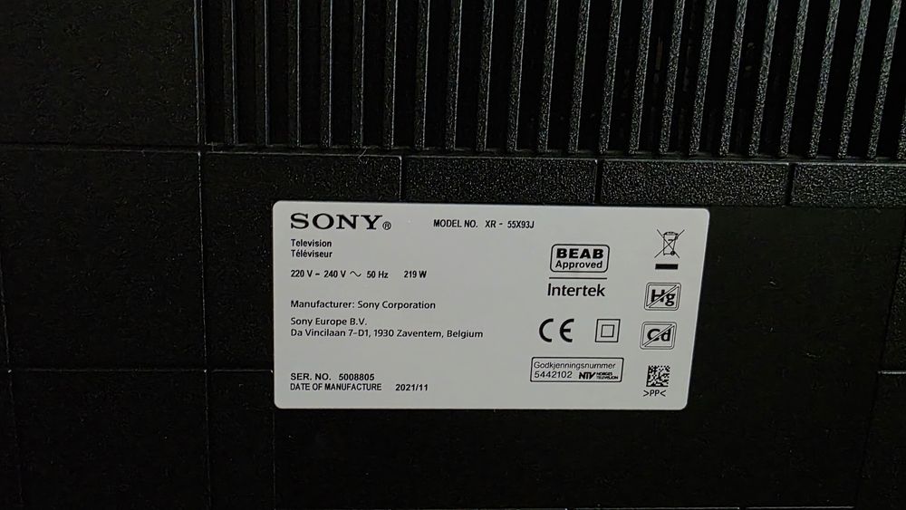 Sony Bravia XR-55X93J(139cm)