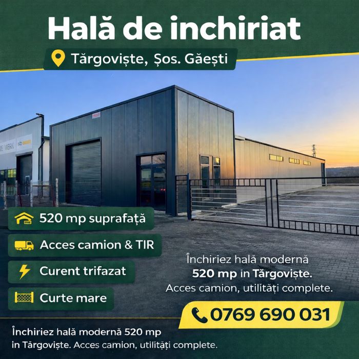 Hala spatiu de inchiriat