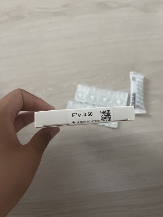 Линзы новые для зрение -3,50