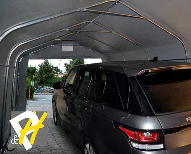 Гараж за автомобил 3,30х6 м Навес за двор PVC 500 g/m2