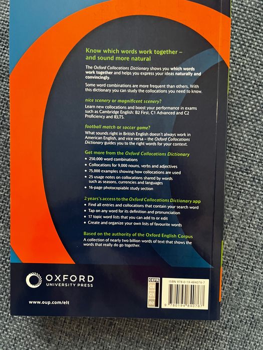 Oxford Collocations Dictionary Речник