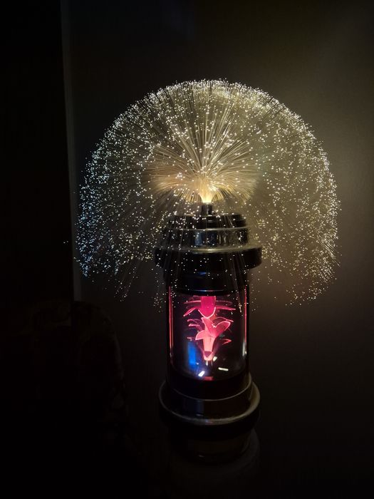 Lampă fibră optica de sticla anii 80 italia