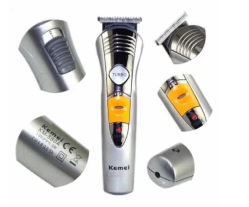 Комплект Безжична Машинка за подстригване Kemei  + 7в1