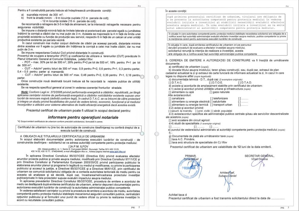 Teren intravilan 1850 mp – Gradistea, Ilfov | Dubla deschidere stradala