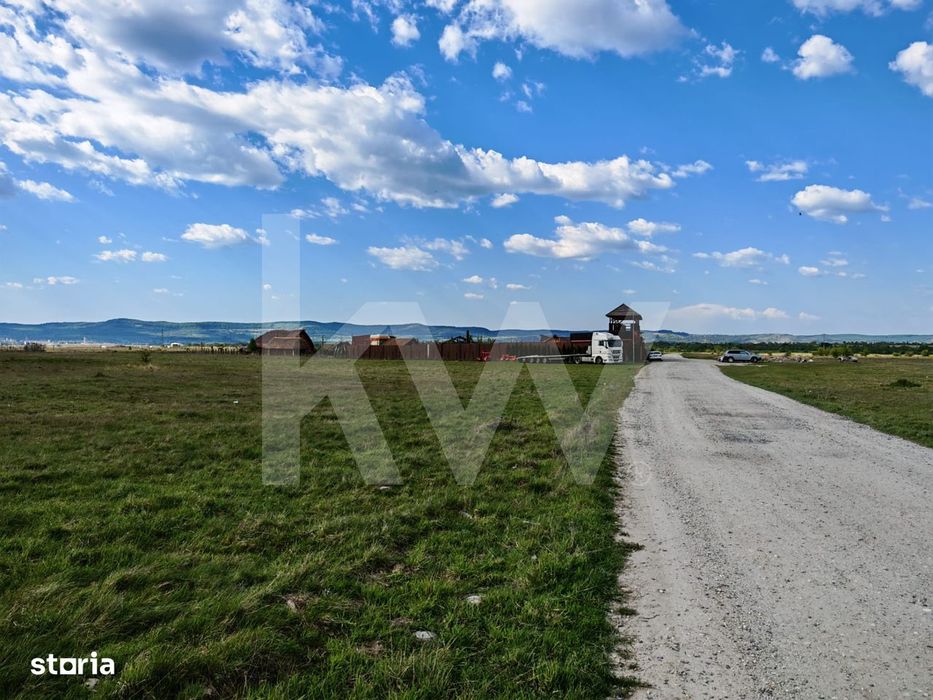 Teren 12600mp in Avrig, la asfalt, vedere munte. Suna acum!